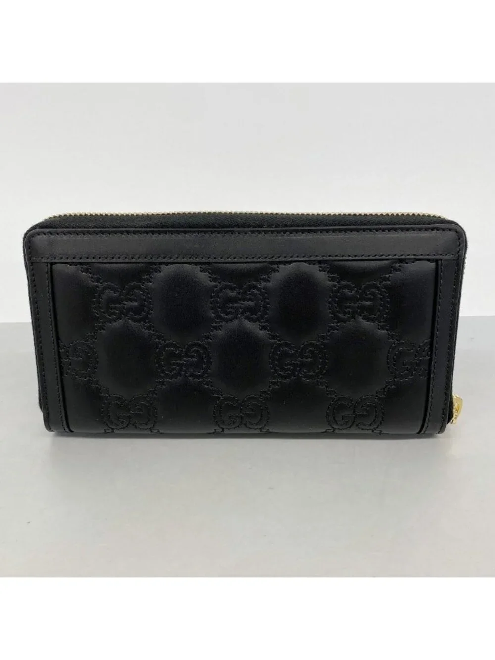 Gucci Wallet Leather Black Gold - Picture 6 of 6